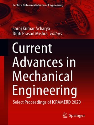 cover image of Current Advances in Mechanical Engineering
